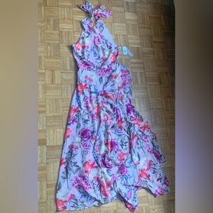 Eliza J Floral Halter Dress